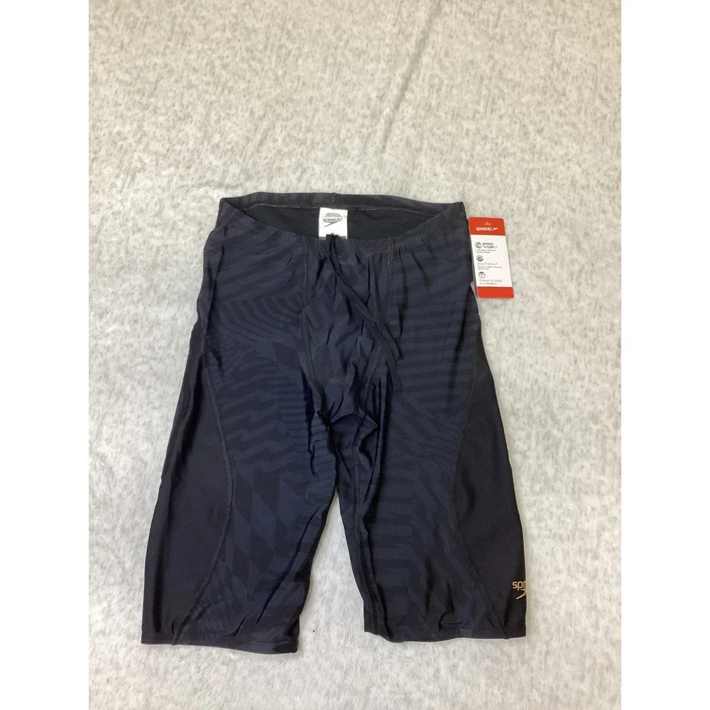 Speedo Mens Pro LT Eco Jammer Swim Shorts Deep Storm Anthracite 32 800412200334